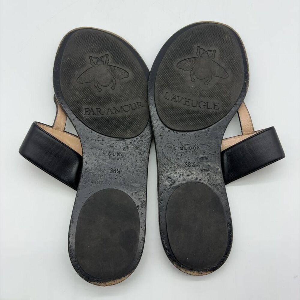 Gucci Leather Thong Sandals - Picture 5 of 6